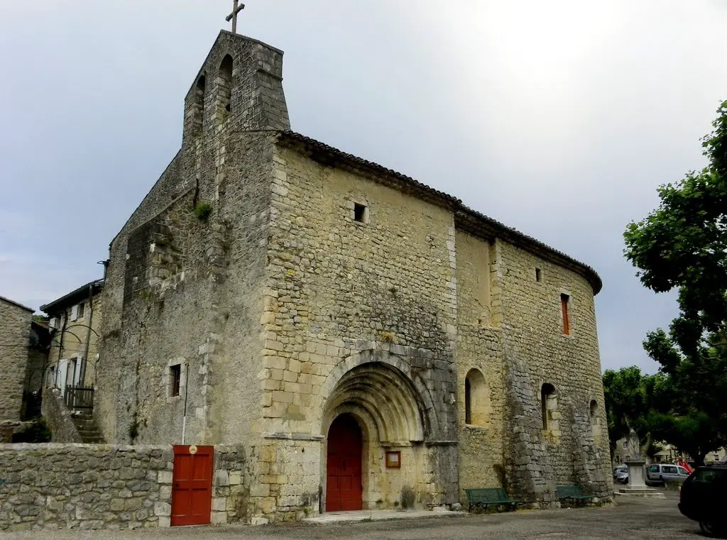 Saint Maurice d'Ibie - Entrée de la chapelle