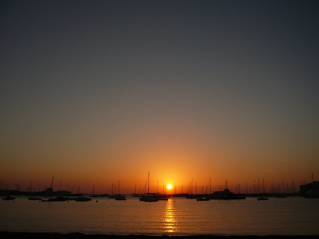 Ibiza Sunset From Bay Bar