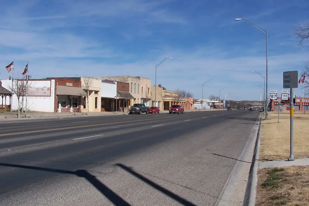 Fourth Street (US-87), Sterling City, Sterling County, Texas