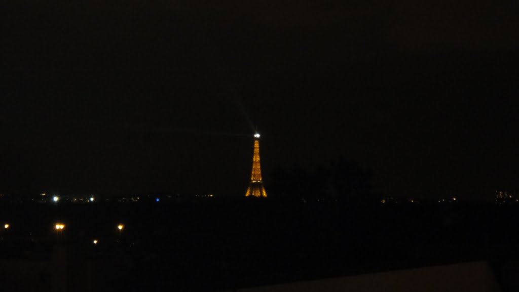 The Eiffel Tower from the Best Western Hotel Atrium