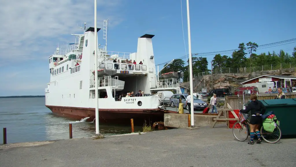 Galtby Harbour: 	 M/S Skiftet Ferry to Kökar, Ålands