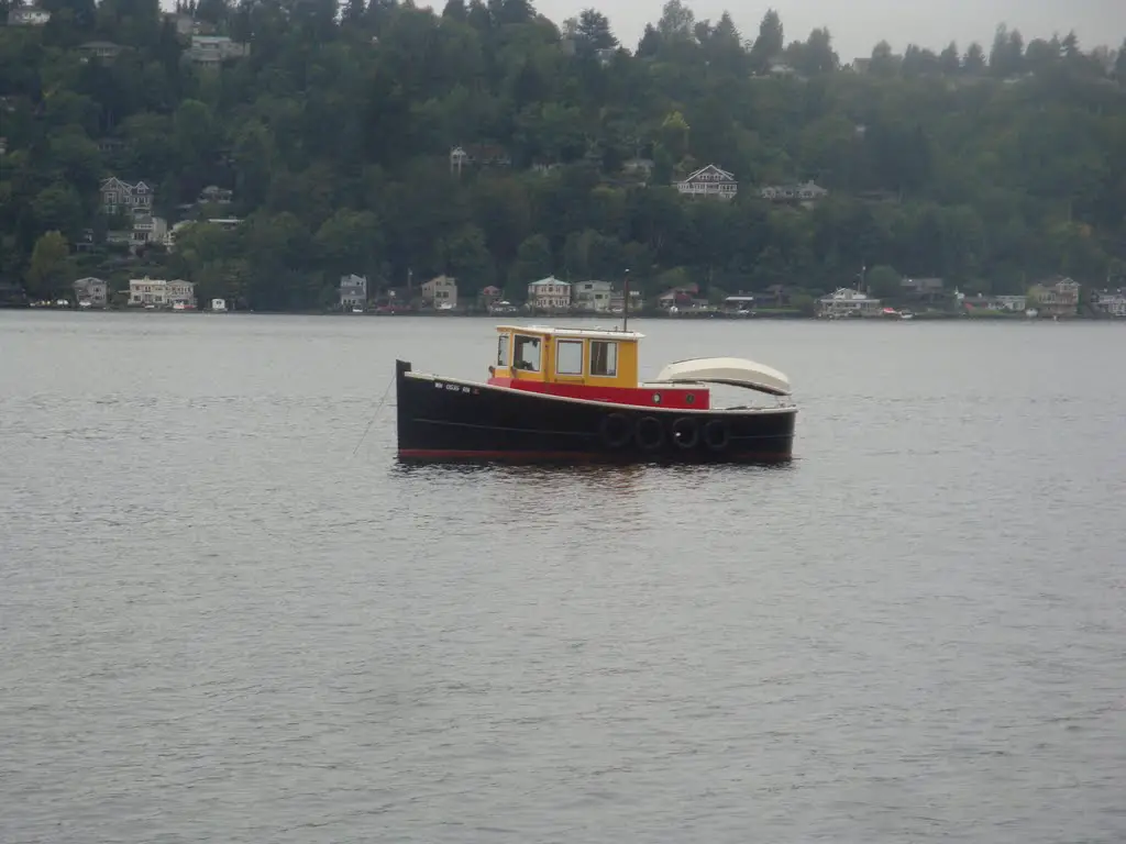 Boat on Lake Washington