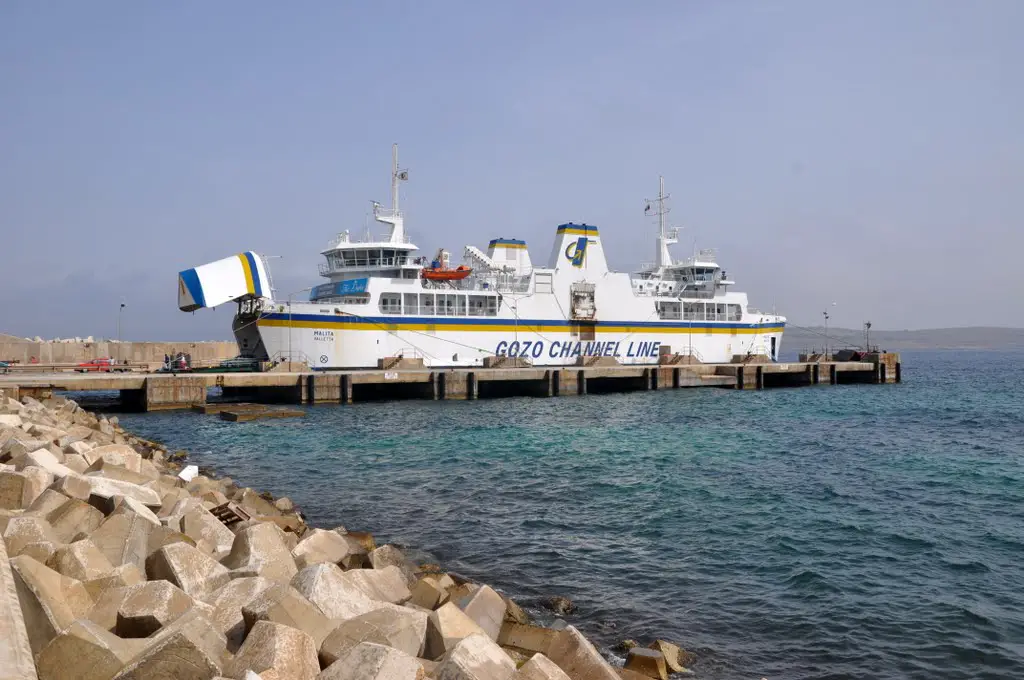 Ċirkewwa Ferry Terminal in Mellieħa, Malta.