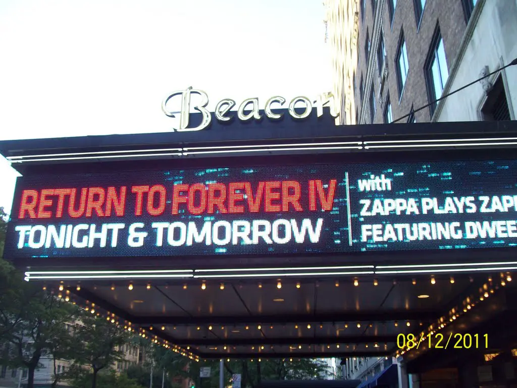 Beacon Theater. New York City. Concert Chick Corea, Stanley Clark, Jean Luc Ponti. Return To Forever