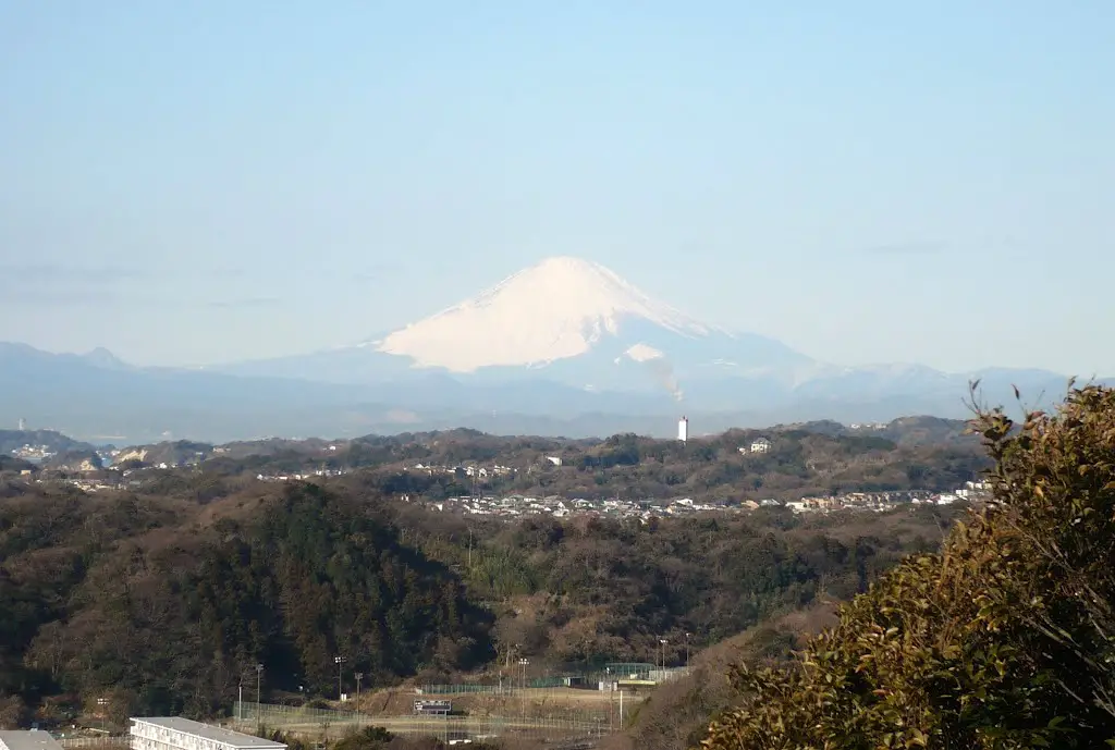 金毘羅社からの富士山