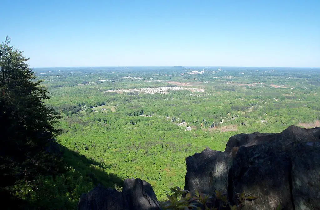 View from Crowders Mountain State Park