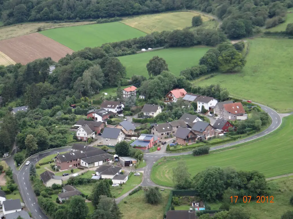 Village beside Nideggen Castle