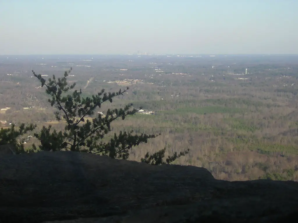 Charlotte Skyline From Crowders Mtn. 3-9-2008