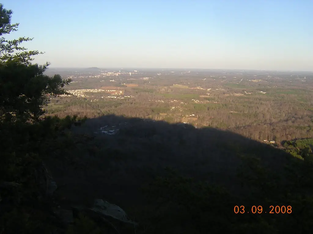 Charlotte & Gastonia Area From Crowders Mountain