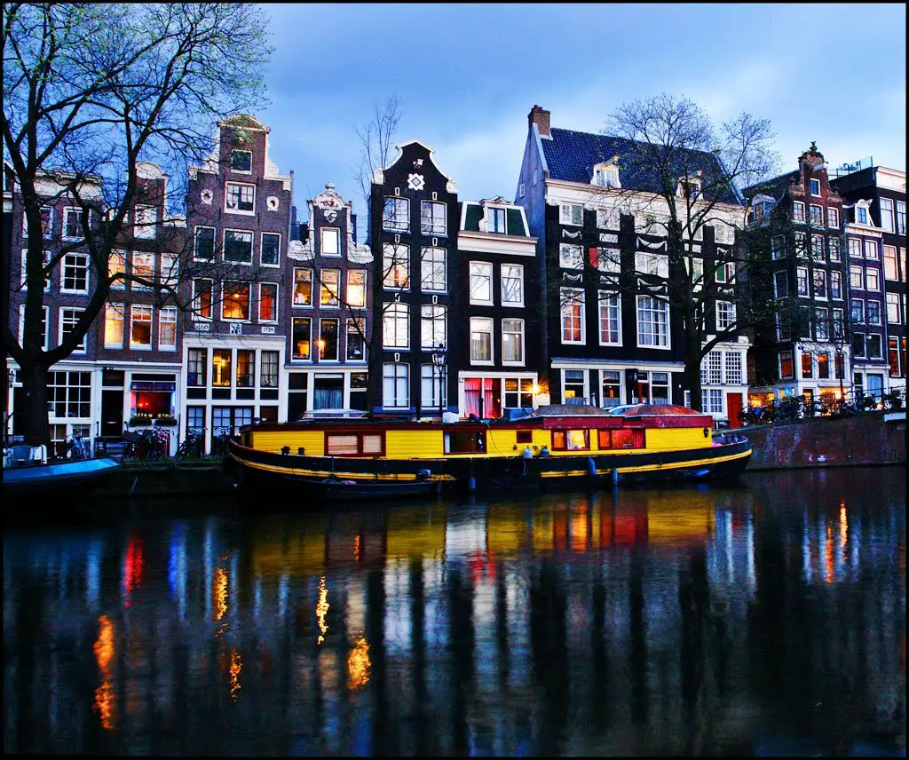 Amsterdam - Blue Hour Canal Reflections - [By Stathis Chionidis]