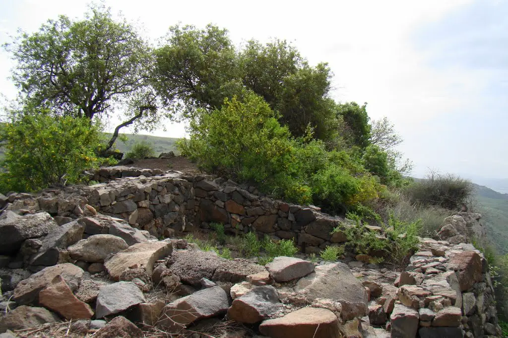 Israel. Gamla Nature Reserve. Ancent Gamla ruins