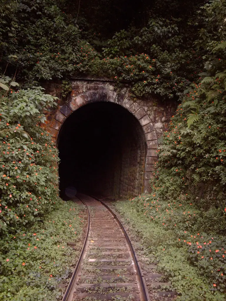 2º Túnel da linha ferroviária na localidade de Rio Natal em São Bento do Sul.  Possui 55 metros em sua extensão. 