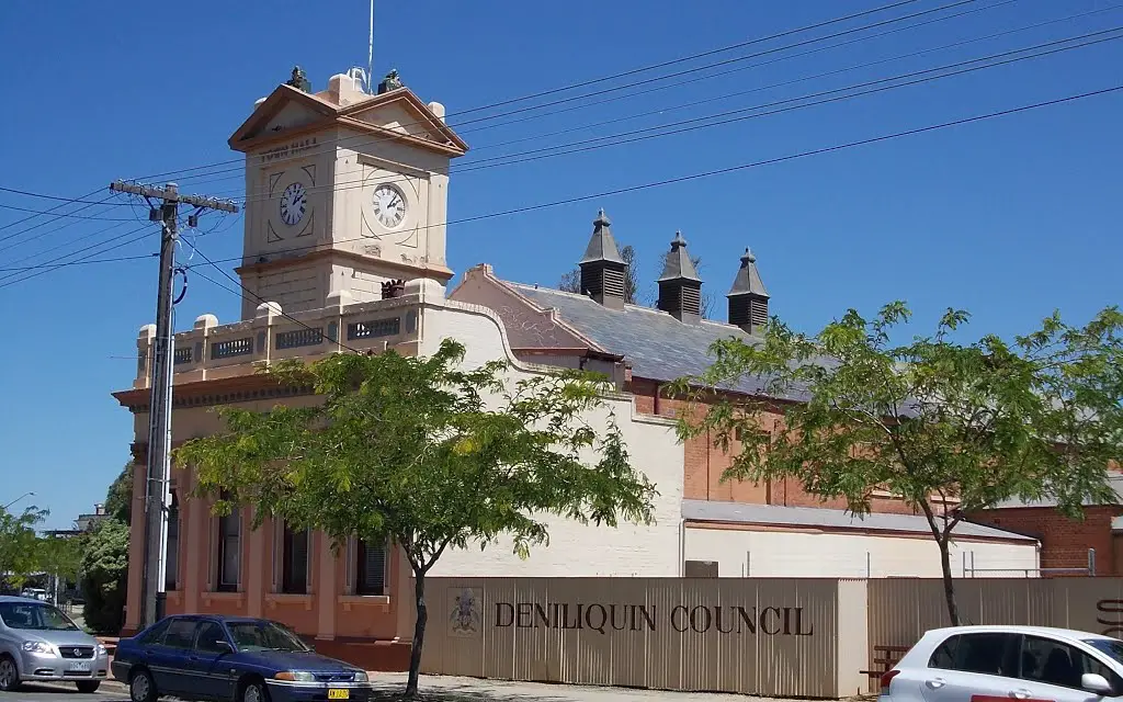Early Council building with clocktower