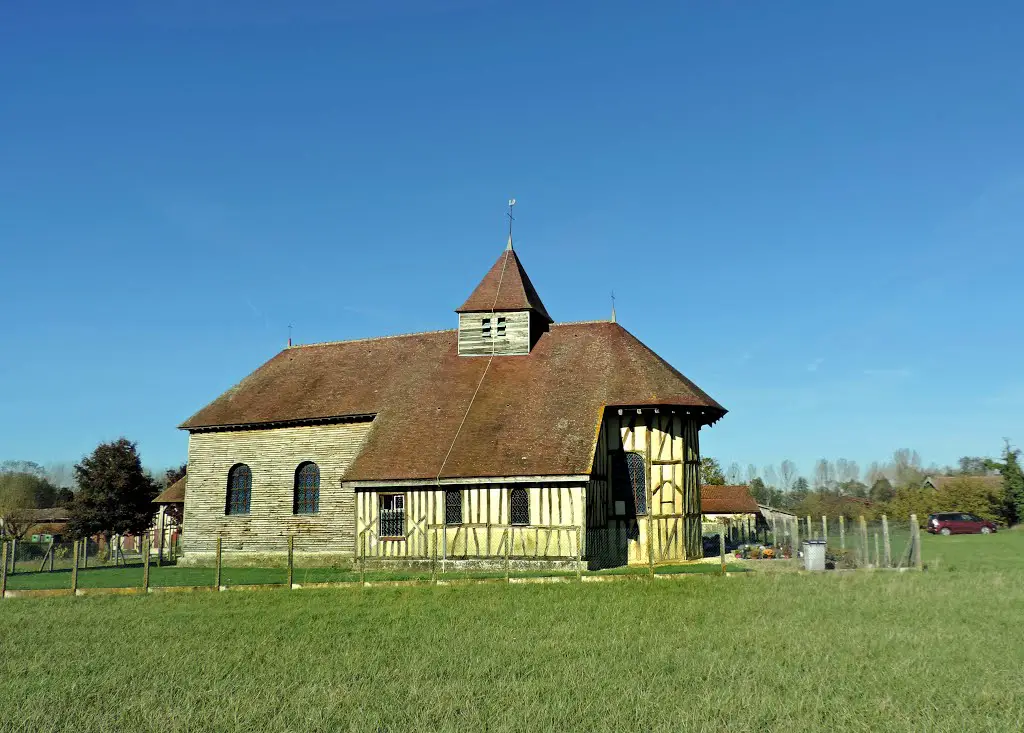 Série Eglises à pans de bois de Champagne: Eglise de Saint Léger sous Margerie, l'une des plus anciennes (14é)